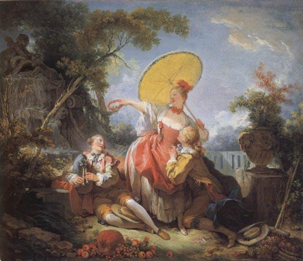 Jean-Honore Fragonard The Musical Contest China oil painting art